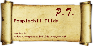 Pospischil Tilda névjegykártya